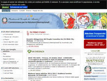 Tablet Screenshot of new.commissioneadozioni.it