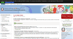Desktop Screenshot of commissioneadozioni.it